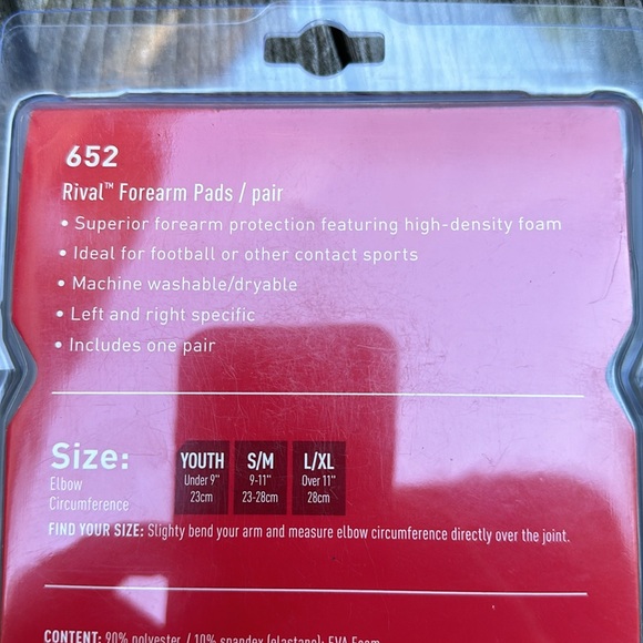 1 Rival Forearm Pad Large/XLarge - Picture 2 of 3